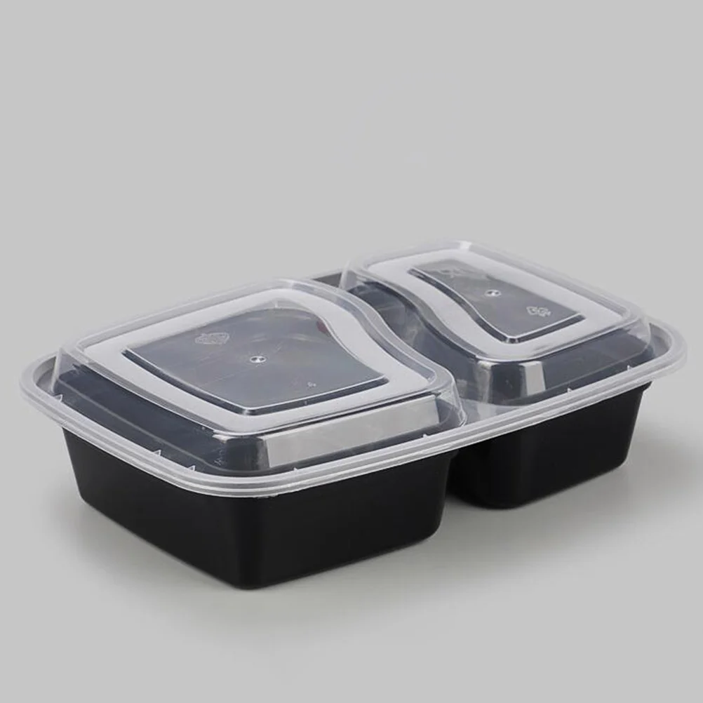 

20 Pcs Lunch Box Compartment Food Containers Meal Disposable Prep American Style