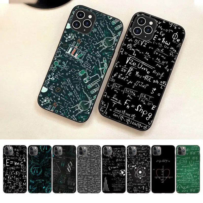

Math-C-Albert Einstein Phone Case For Iphone 7 8 Plus X Xr Xs 11 12 13 Se2020 Mini Mobile Iphones 14 Pro Max Case