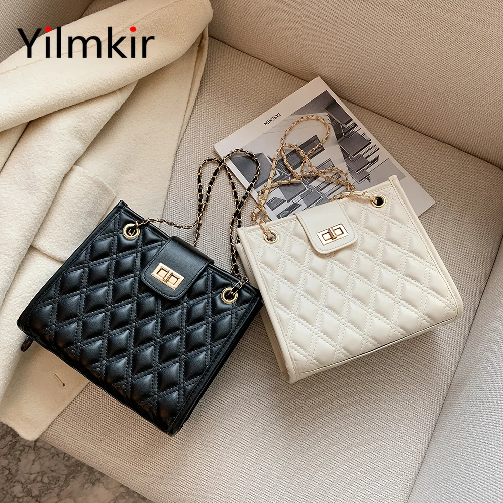 

Women Retro Simple Chain Messenger Shoulder Bag Fashion Casual Travel PU Leather Ladies Classic Elegant Multifunctional Handbag