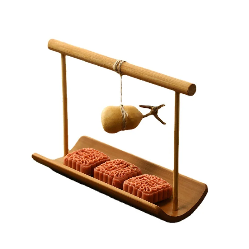 Китайский бамбуковый портативный поднос ручной работы двойное использование