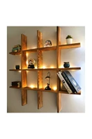 wood led light decorative multi wall rack bookshelf photos for a and gorgeous nostalgic shelf stock portable wall rack