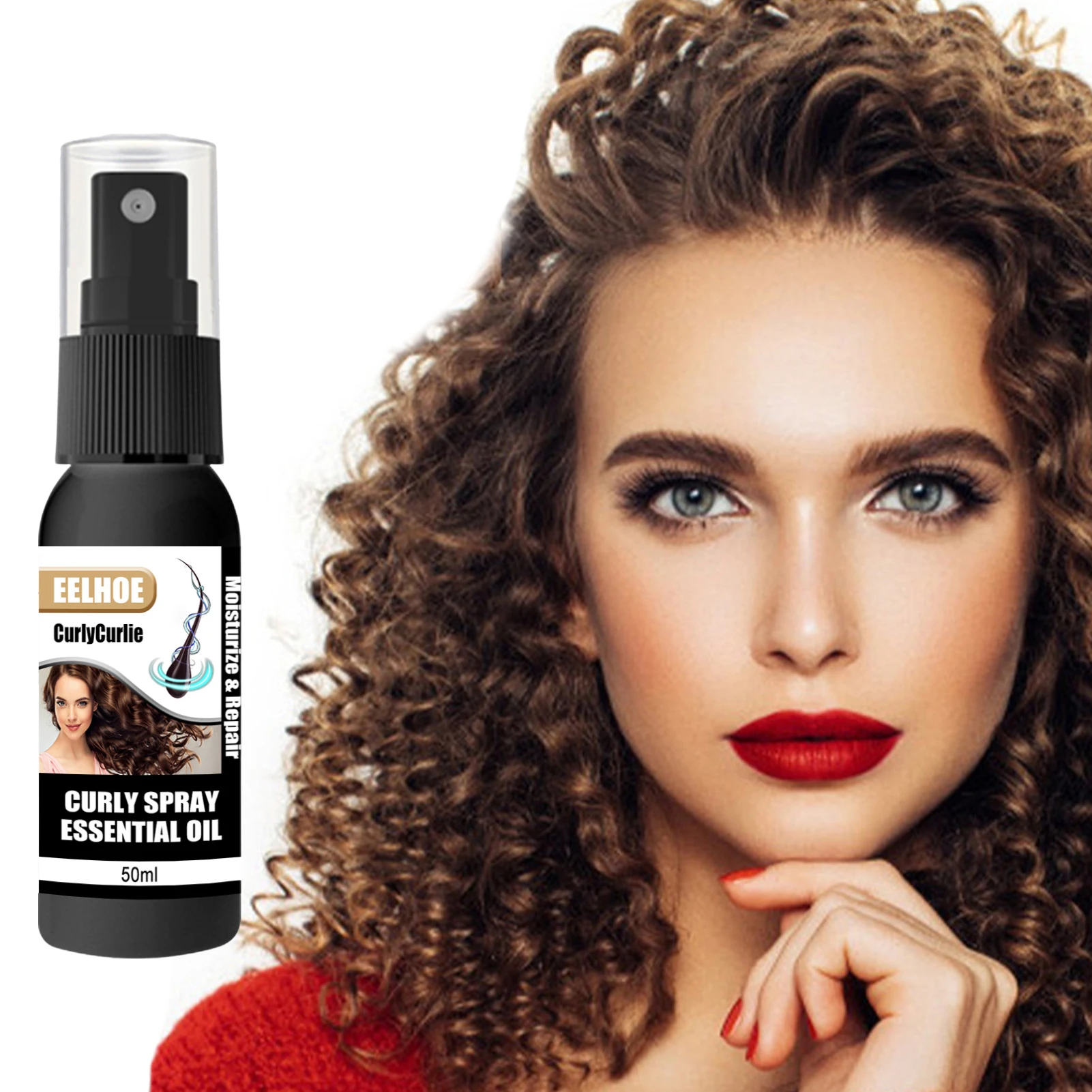 

50Ml Magic Elastin Hair Curly Setting Spray Styling Gel Moisturize Extra Volume Curls Hair Styling Strong Hair Styling Gel Tools