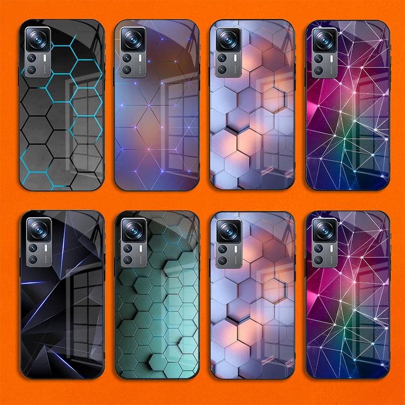 

Anti-Fingerprint for Xiaomi 11 Ultra 12T Pro Poco M4 Pro 13 Poco X M F 3 4 5 S Lite Geometric Anti-Scratch Phone Case