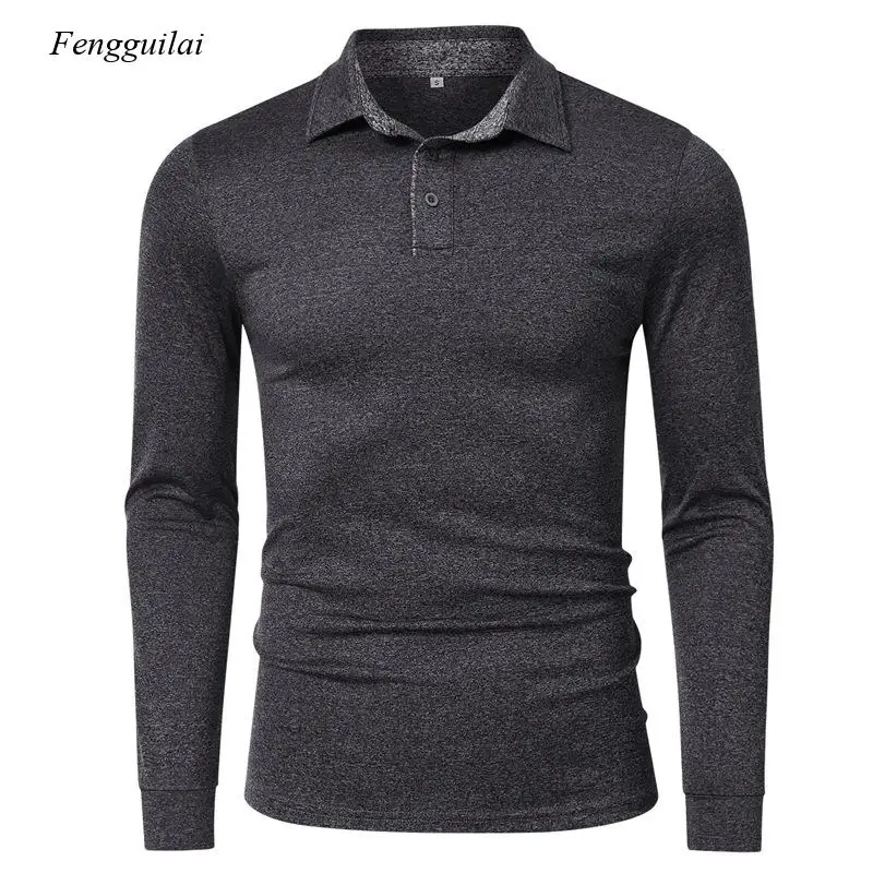 

Spring and Autumn New Men's Casual Shirts Classic Versatile Long-Sleeved Fashion Slim Lapel Solid Color Shirt Tops