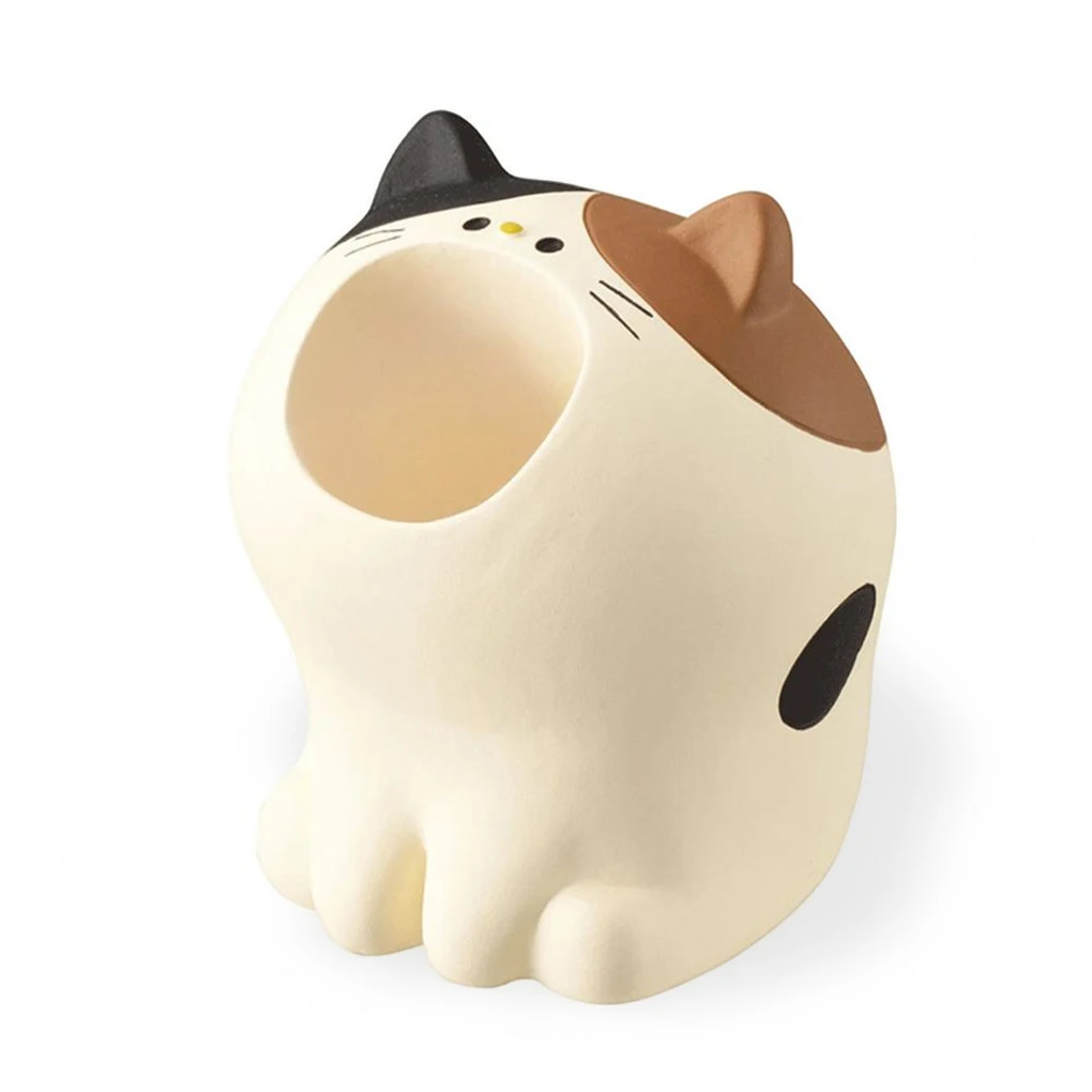 

1/2/3 Pencil Holder Stand Resin Animal Shape Paper Clip Stationery Pen Organizer Box Office Home Decoration Students Type 1