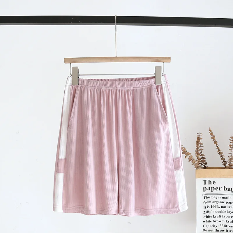 Summer Lounge Wear Home Pant With Pocket Modal Sleepwear Pajama Pants Women Nightwear Casual Loose Student Shorts For Sleeping