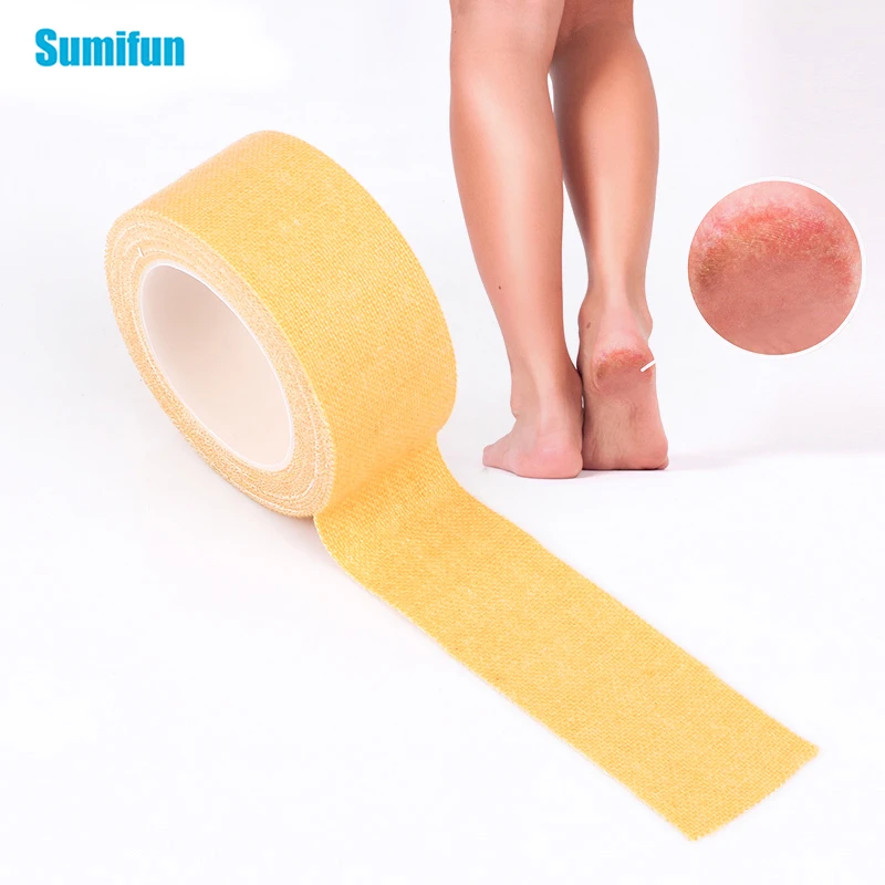 

3pcs Multi-functional Bandage Foot Heel Patch Medical Cotton Plaster Self-adhesive Elastic Tape for Cracked Hands and Wound Care