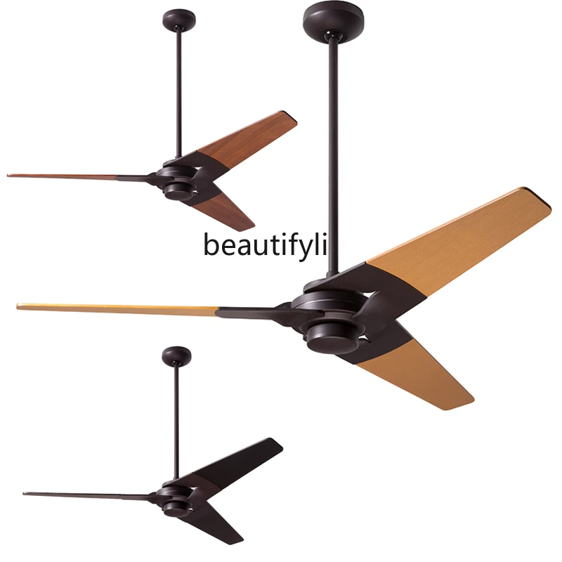 

yj Lighting Ceiling Fan Modern Ceiling Fan 42 52 62-Inch Nordic Simple Retro