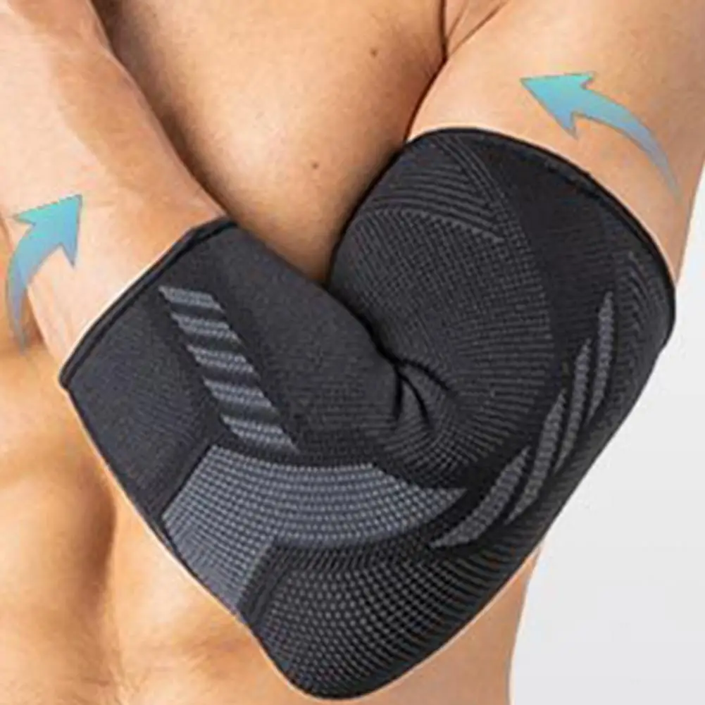 

Elbow Support Elastic Joint Pain Relief Elbow Protective Pad Knitting Sport Basketball Arm Sleeve Elbow Brace Gym Arm Sleeve
