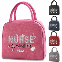 thermal lunch bag school child canvas women nurse work tote organizer packed food insulated meal bags cooler picnic box handbags