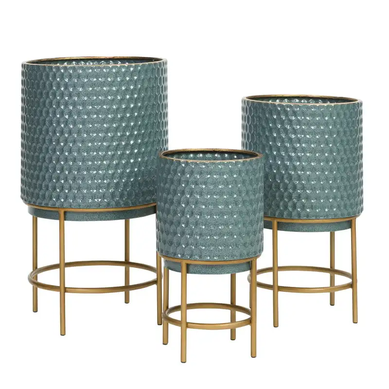 

Luca Modern Metal Planters (Set of 3)