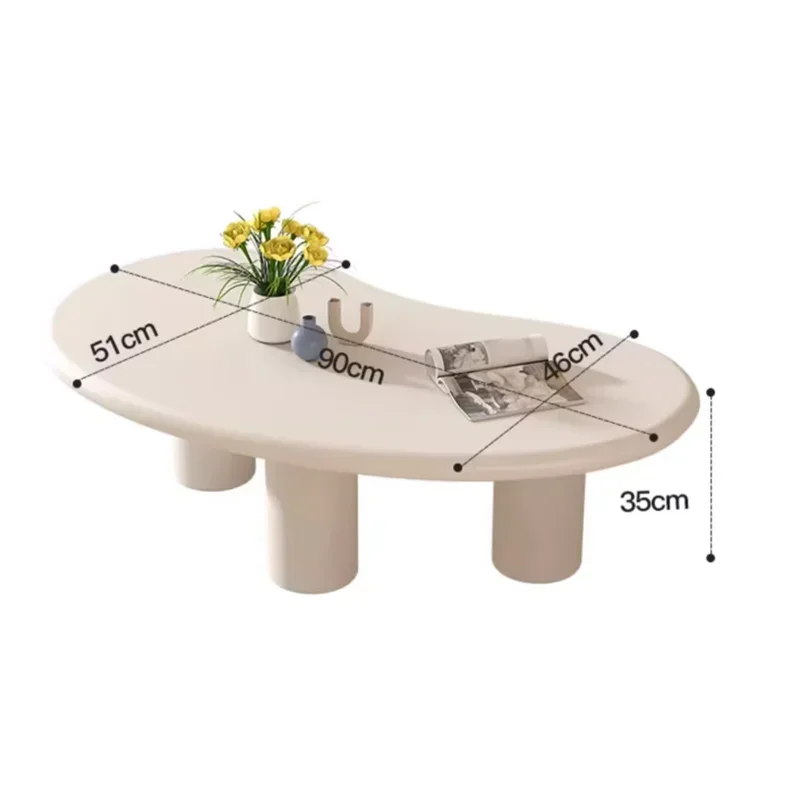 Нестандартная искусственная маленькая белая дизайнерская обеденная комната