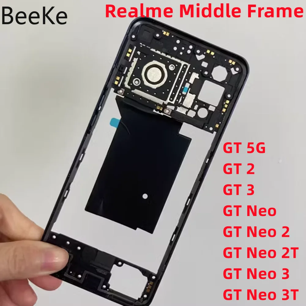 Ремонт для Realme GT Neo 2 3 2T 3T 5 6 5G GT2 Pro средняя рамка ЖК-дисплей передний дисплей
