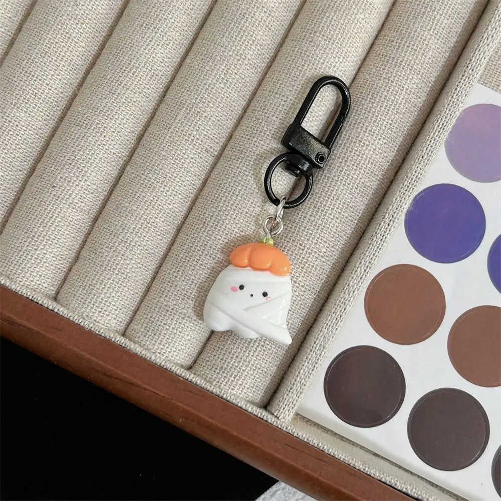 Милый череп брелок для ключей на Хэллоуин гробница призрак летучая мышь милый