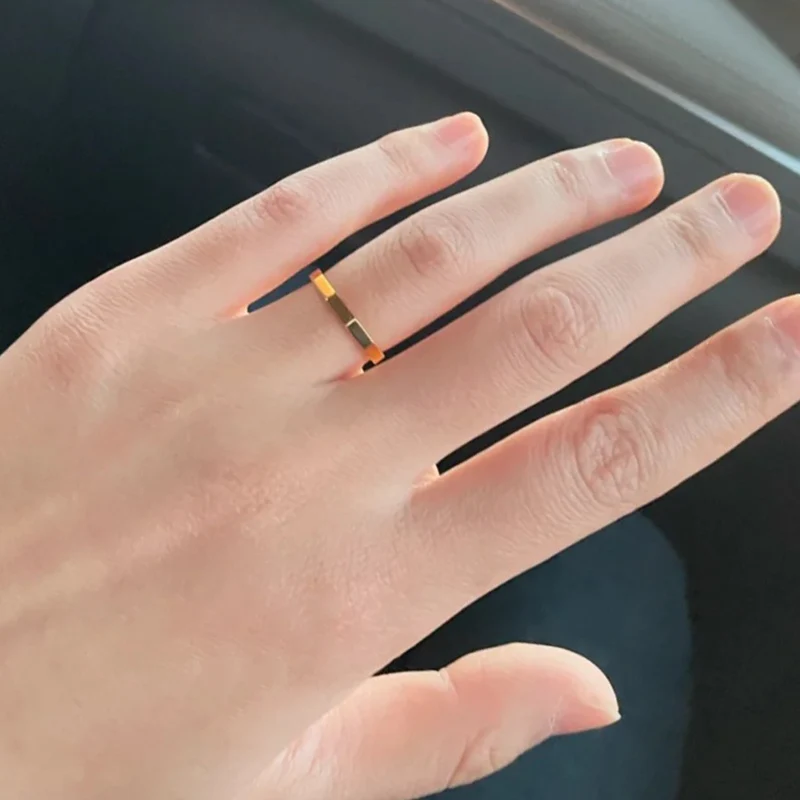 Корейская серия простой браслет кольцо из вольфрамовой стали женское модное