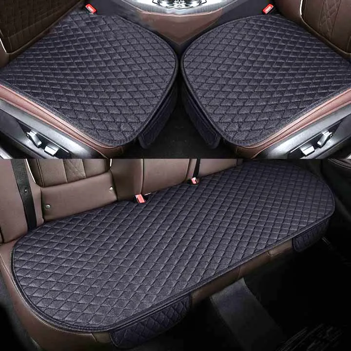 

3 Pic Universal Car Seat Cover Protector Breathable Seat Cushion Comfort Chairs Automotive Seat Covers Interior Accessories