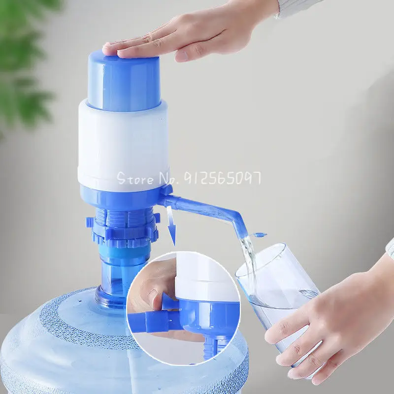 

Clean and Sanitary Portable Bottled Drinking Water Hand Press Removable Tube Innovative Vacuum Action Manual Pump Dispenser