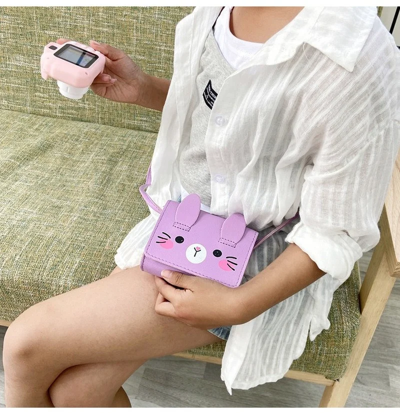 Children's Accessories Small Shoulder Bag Cute Rabbit BabyGirls Small Crossbody Bags Cartoon Kids Boys Mini Coin Purse Handbags