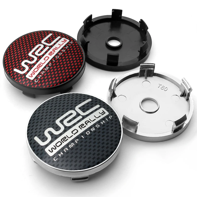 

4pcs 56mm 60mm WRC Rally Emblem Car Wheel Center Hub Cap Stickers Auto Rim Covers For Subaru Legacy Forester Outback XV BRZ STI