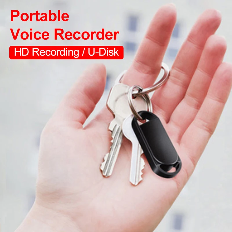 

Portable Voice Recorder 32G Keychain Digital Recorder Noise Reduction USB Flash Drive Audio Sound Recording Pen Music MP3 Player