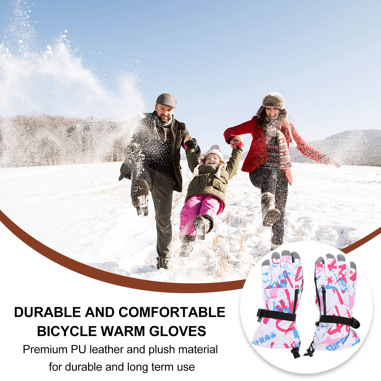 

1Pair Warmth Waterproof Hand Protector for Outdoors Winter Protection