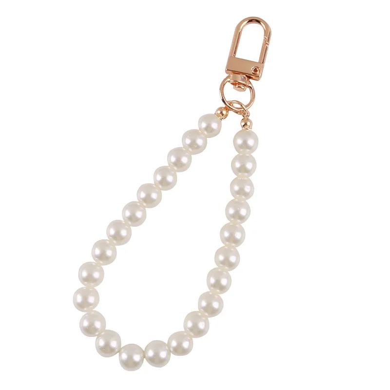 

Retro pearl Keychain Mobile Phone Case Chain Coin Pendant Women Bag Pendant Charm for Airpods Case Gifts