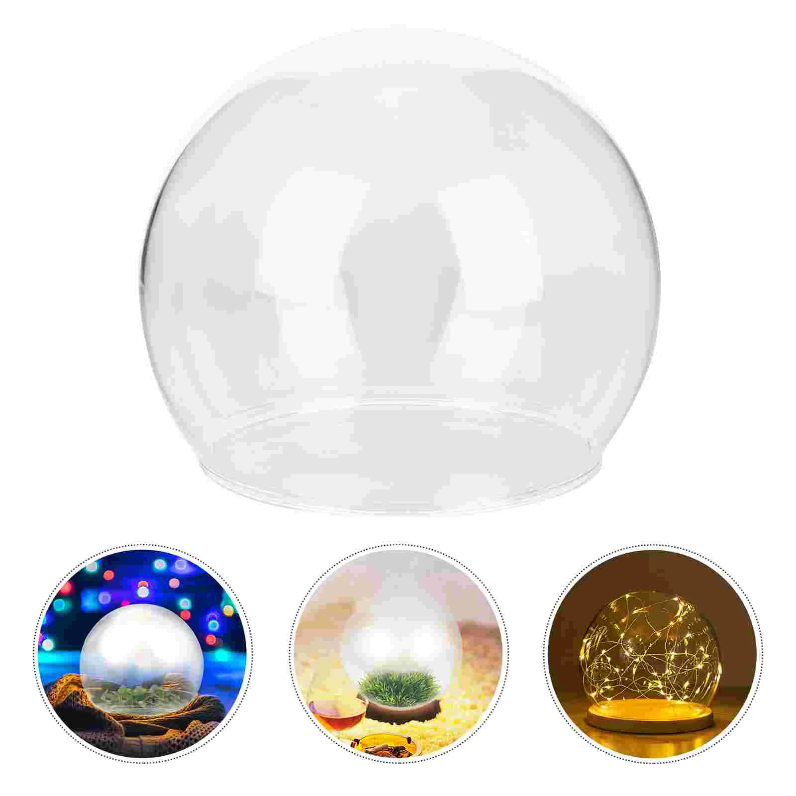 

2pcs Glass Dome Immortal Flower Exquisite Glass Cover Flower Display Cover