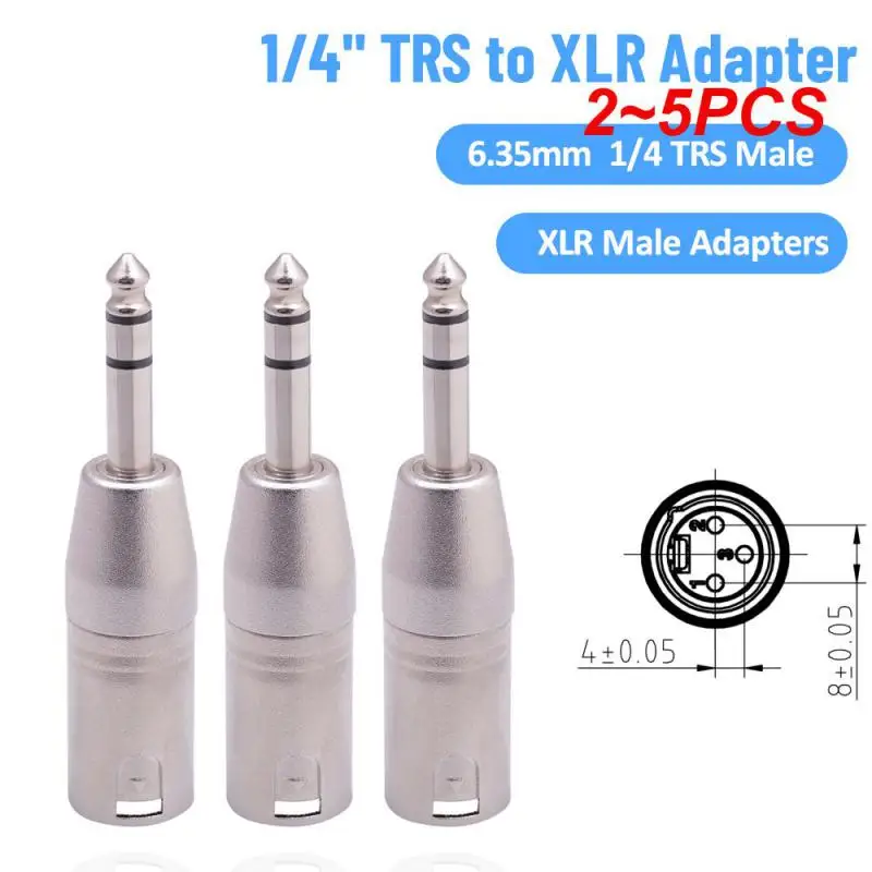 Адаптер TRS-XLR 1/4 дюйма сбалансированный четверть 6 35 мм штекер-XLR штекер адаптеры