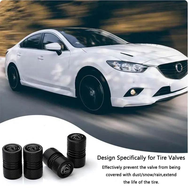 4 шт. автомобильные алюминиевые колпачки для штока клапана пылезащитные чехлы с