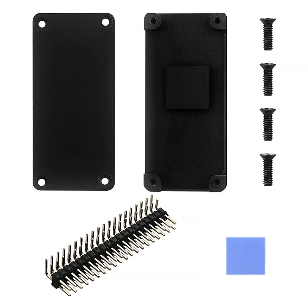 

Корпус радиатора из алюминиевого сплава для Raspberry Pi Zero 2 Вт Gpio, металлический защитный охлаждающий чехол, изогнутый контактный разъем