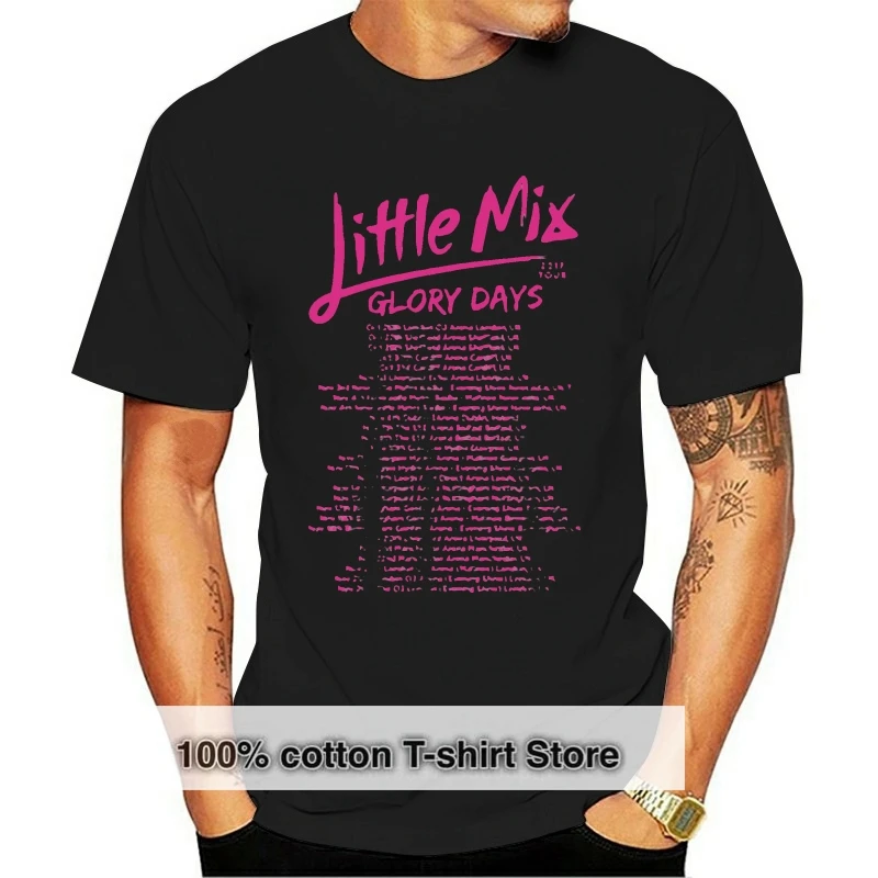 

Little Mix Glory Days Tour 2018 T Shirt Men'S Black S 4Xl 2019 Short Sleeve Cotton T Shirts Man Clothing 031558
