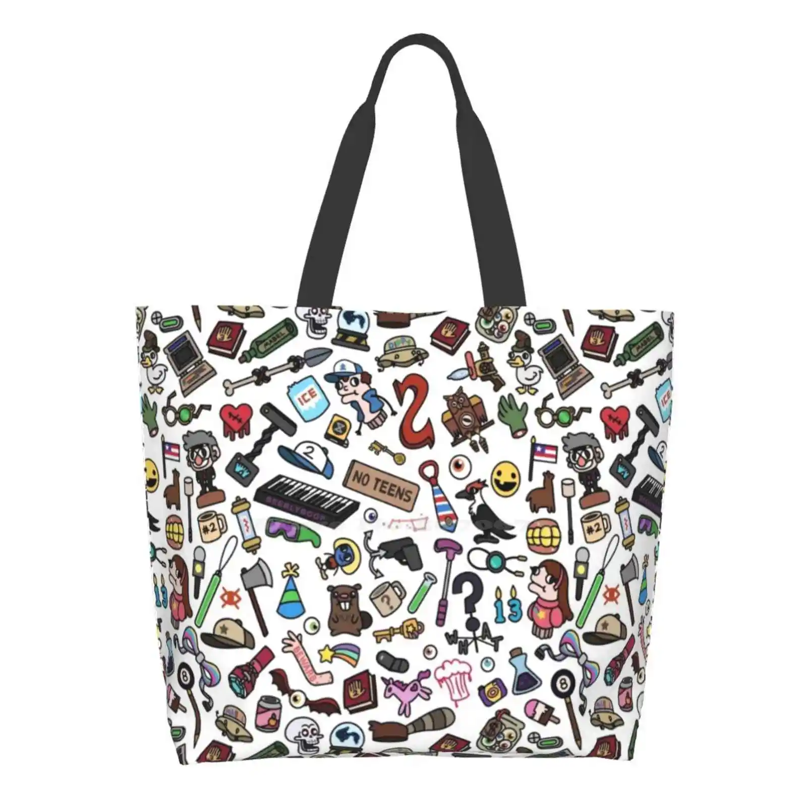

Pattern Women Totes Shoulder Bags For Travel Girls Handbag Shopper Bag Dipper Mabel Grunkle Stan Bill Cypher Pattern Pattern