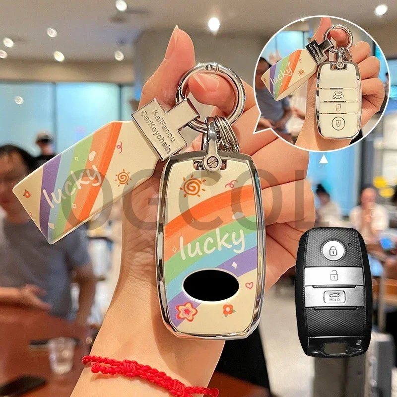 Чехол для автомобильного ключа Kia K2 KX Rio Sorento K4 Cerato Forte Picanto Stonic Carnival Niro Morning Elantra Verna