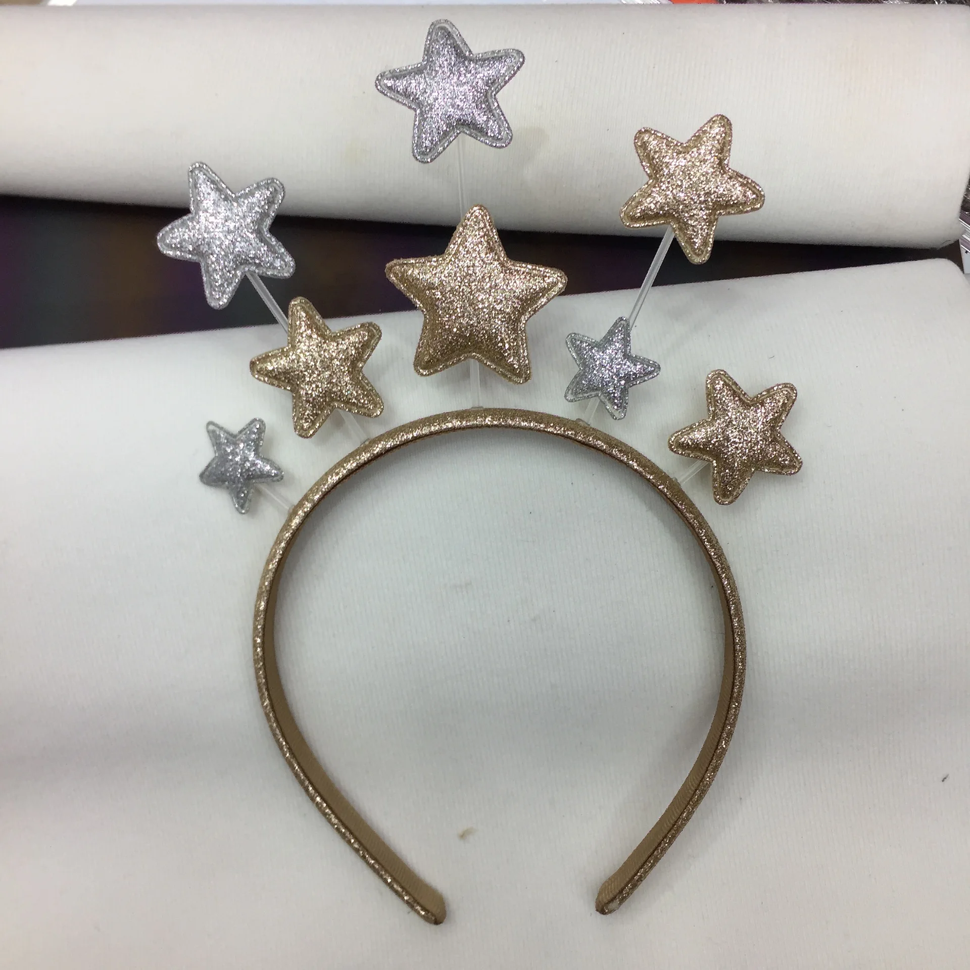 

New Years Party Supplies Party Decorations Silver Gold Star Headband Hairhoop Headdress Hair Accessories