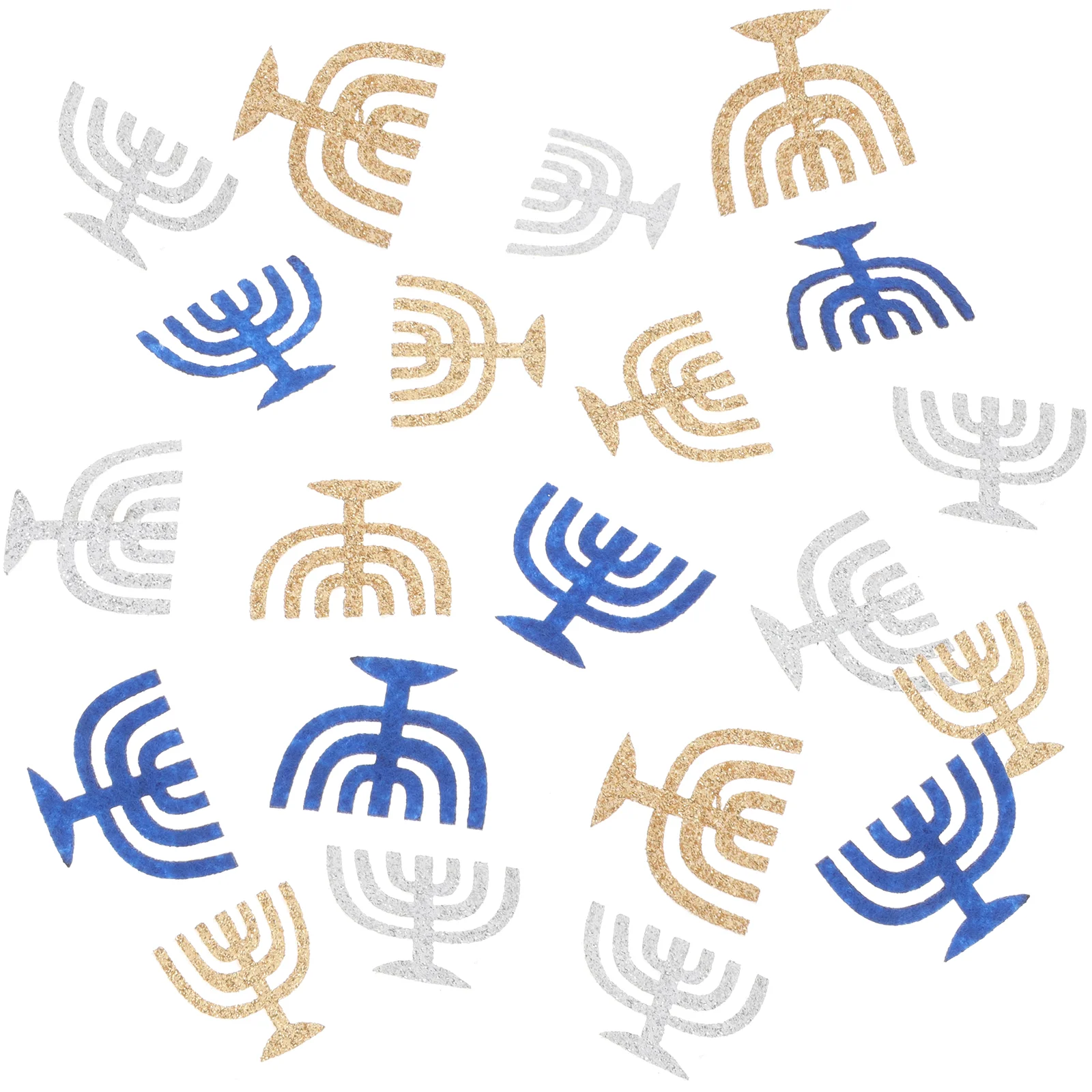 50 шт. вырезанная из бумаги украшение для Хануки блестящая звезда стол конфетти