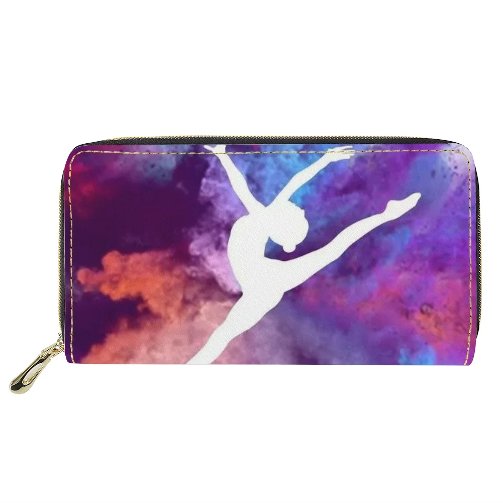 

FORUDESIGN Luxury Designer Wallets Rhythmic Gymnastics Women Clutch Ladies Long Leather Coin Money Bag Purse for Ladies Female