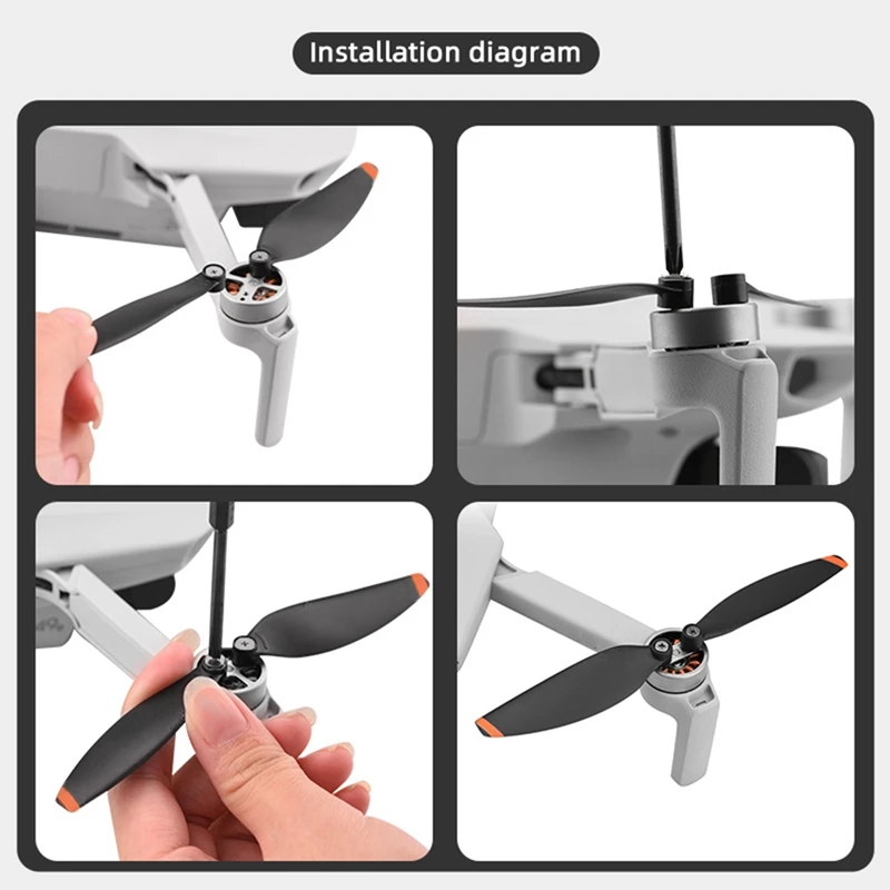 Фото 2 пары пропеллеров для DJI Mavic Mini 2 Drone 4726, легкий вес, реквизит, лезвие, винт, крыло, красочные резервные детали, аксессуары №3