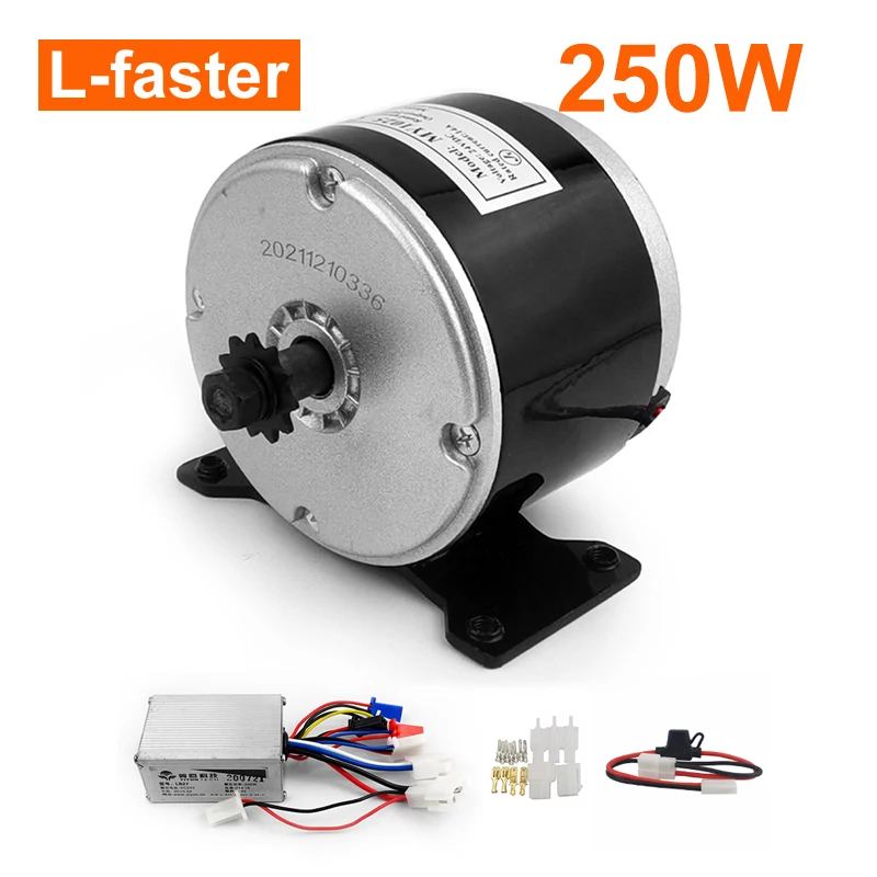 24V 250W E-scooter Brushed High-speed Motor With Controller 