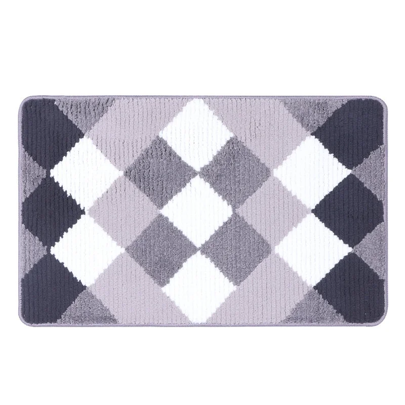 

Blending Color Contracted Design Bathroom Anti-slip Fall Prevention Mats Bathroom Toilet Door Mats Bedroom Bedside Foot Pad