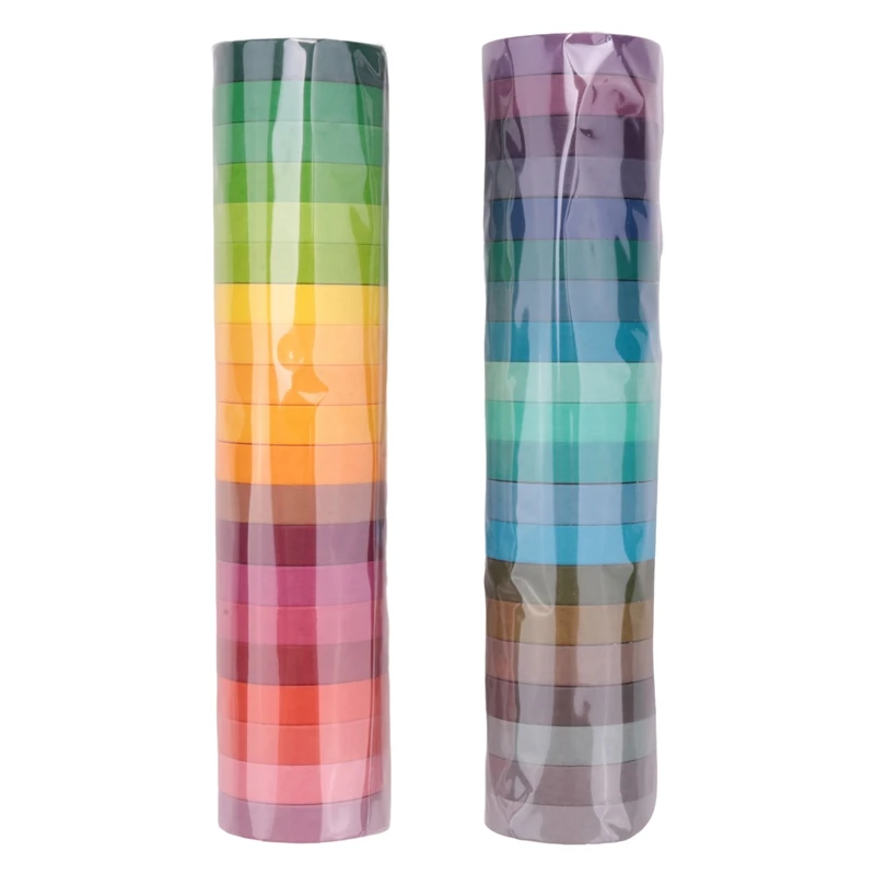 

40 рулонов, декоративная лента для малярной маскировки «сделай сам» для детей и подарков Warpping (смешанный)