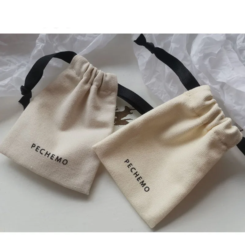 Оптовая продажа маленькие мешочки из чистого хлопка на шнурке браслеты ожерелья