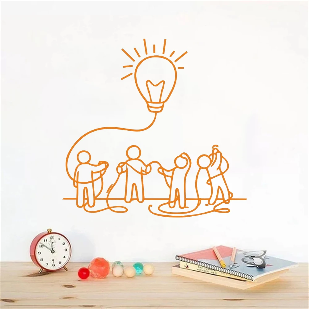 

Motivational Wall Decals Vinyl Sticker Business Inspirational Teamwork Office Bedroom Decor Murals Removable Wallpaper HJ1636