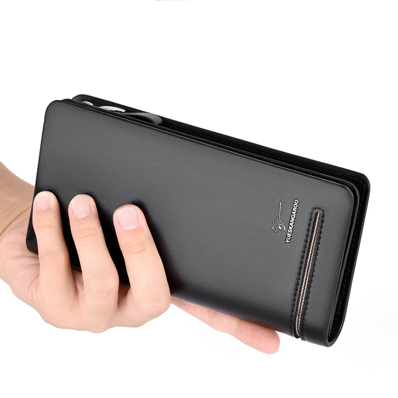 Брендовый мужской кошелек кенгуру длинный стильный высококачественный