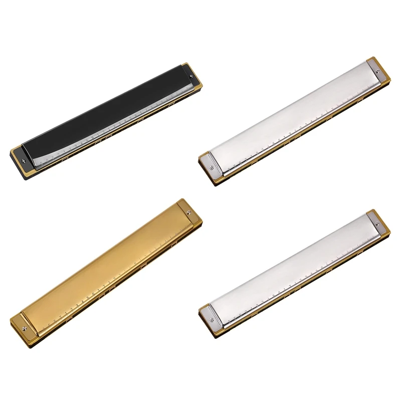 

28 Holes Blues Harp Mouth Organ Harmonica in Polyphonic C For Adult, Beginners