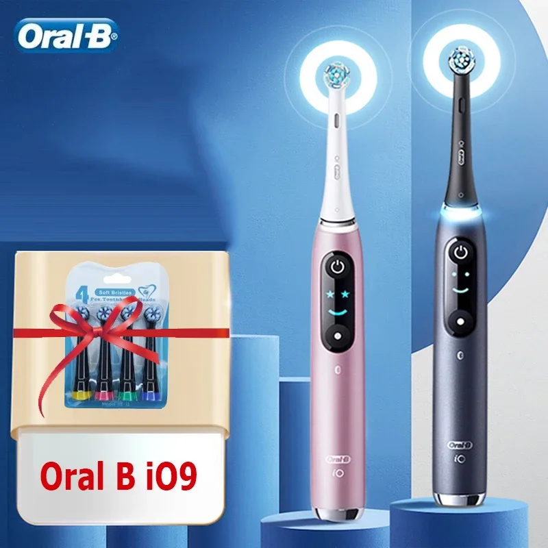 Умная электрическая зубная щетка Oral B iO9 серии 9 3D-датчик давления видимый таймер