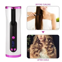 portable automatic hair curler auto ceramic wireless curling iron professional hair waver crimper iron curling wand usb cordless