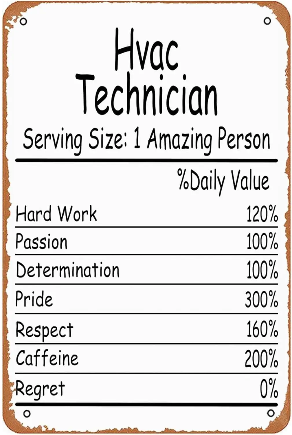 Hvc Techncn mzng Person Dly Vlue Sgn Wll Decor rt Плакат Vntge Metl Tn для забавной комнаты Grge Mn Cve Bthroom Offce Prtment