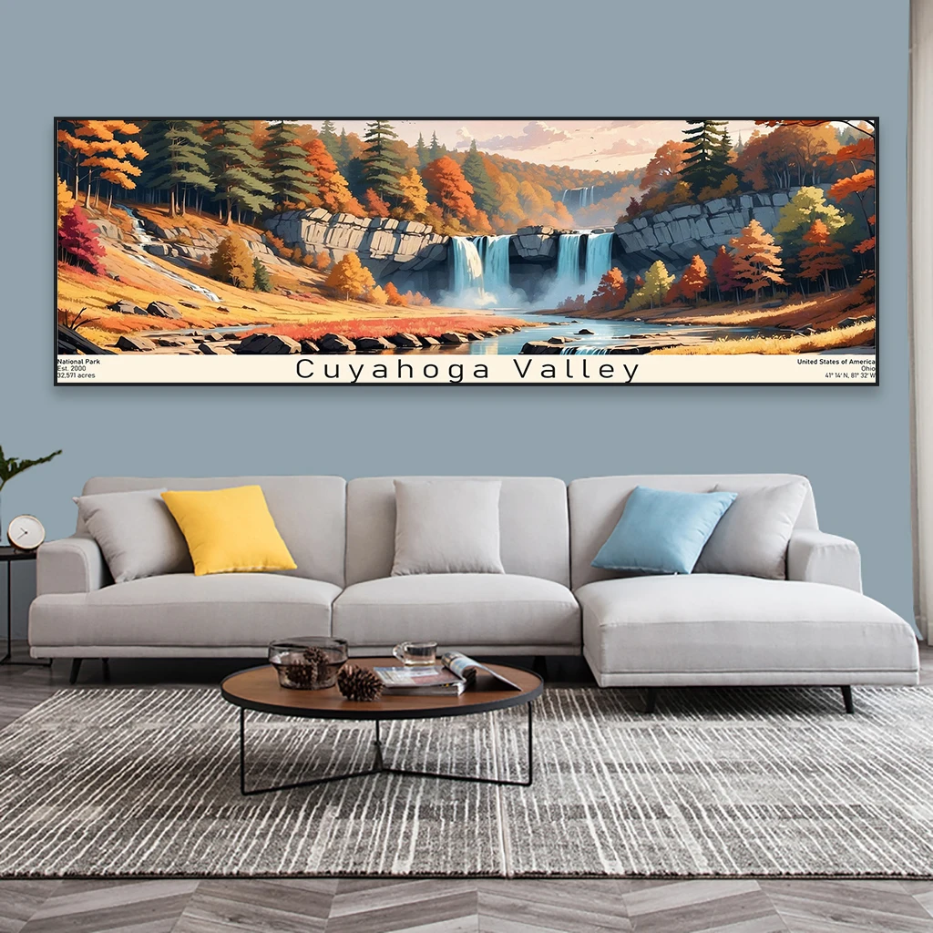 Пейзаж США красочный постер пейзаж национального парка Каньон брисе настенные