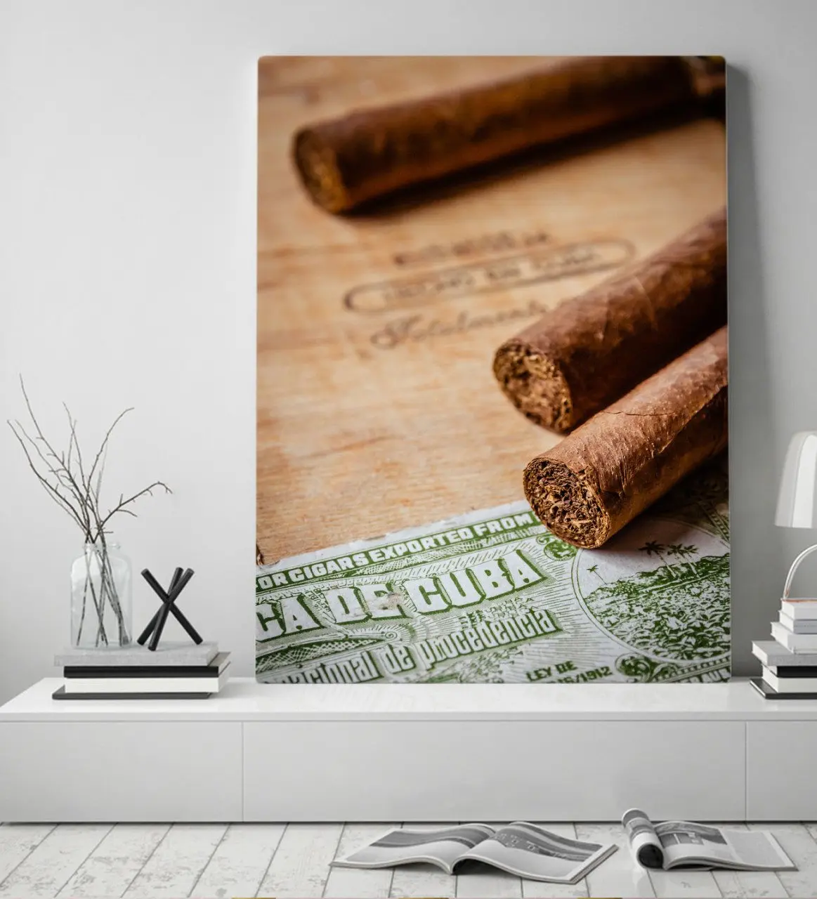 

BK Gift Cigar Design Canvas Table 50x70cm-6
