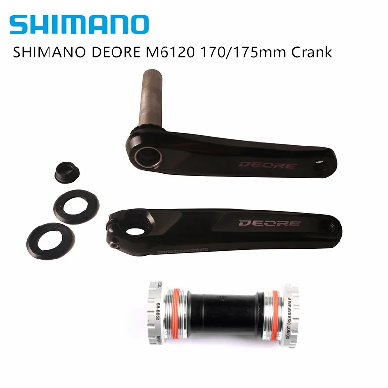 DEORE M6120/M7100/M8100 170/175 мм Кривошип для M6100 M7100 M8100 без BB или с BB52 MT800 Нижний Кронштейн